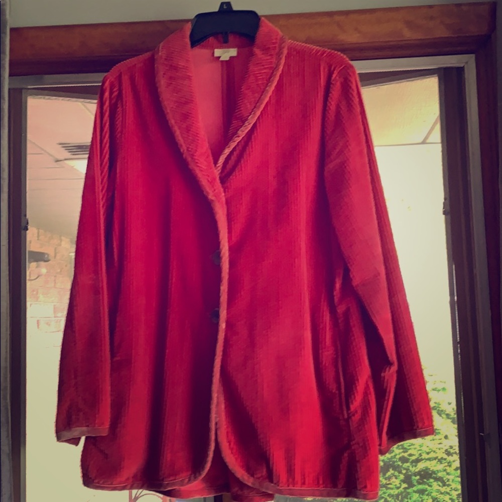 Classic Pink Corduroy Fall Jacket